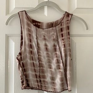 Stitch Trim Tie Dye Tank Top